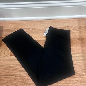 LOFT outlet crop Essential Black Leggings